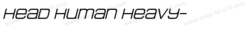 Head Human Heavy字体转换